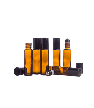 Bernsteinfläschchen mit Kugel, 10 ml – 6 Stück